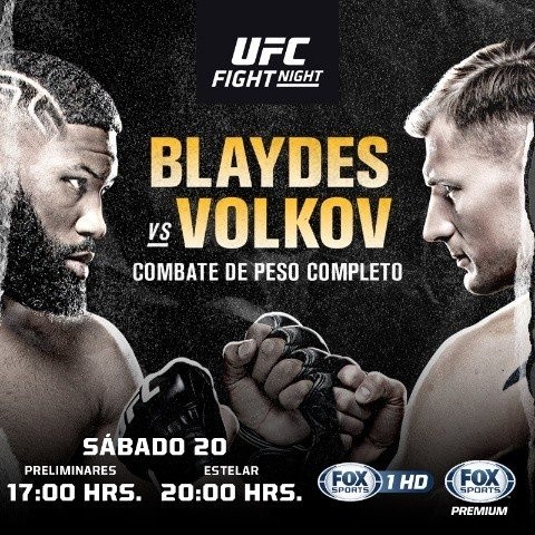Curtis Blaydes y Alexander Volkov animarán la estelar del UFC Vegas 3. (Foto: Fox Sports).