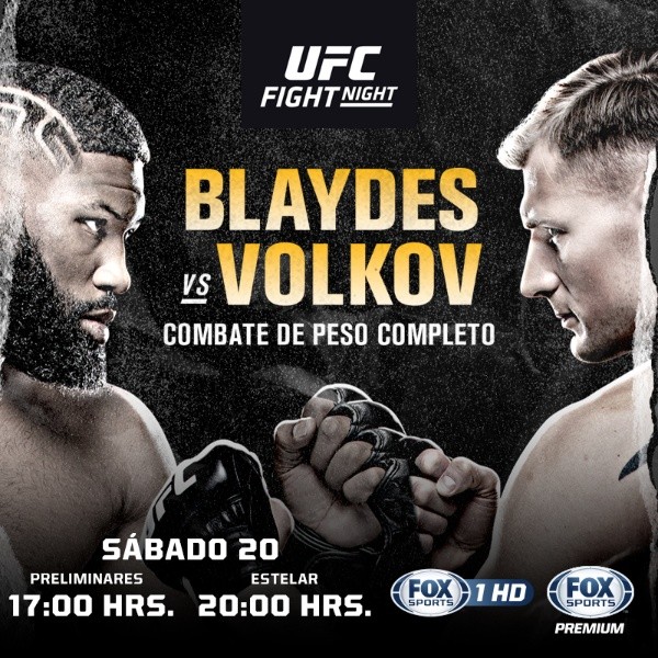 Curtis Blaydes y Alexander Volkov animarán la estelar del UFC Vegas 3
