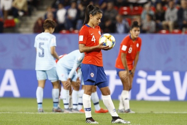 Pancha Lara antes de su penal.