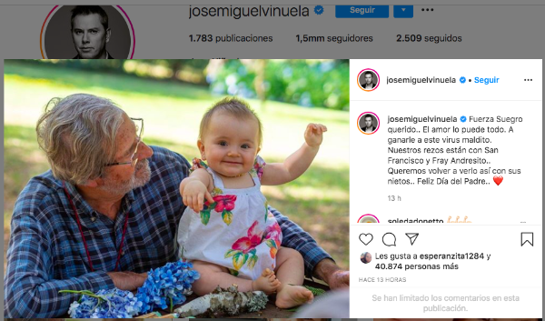 El mensaje con queJosé Miguel Viñuela aclaró lo que ocurría.