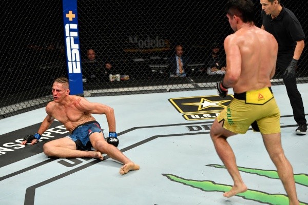 En su última pelea, Vicente Luque destrozó a Niko Price y volvió al camino de la victoria. Ante Brown buscará extender su racha. Foto: Getty Images