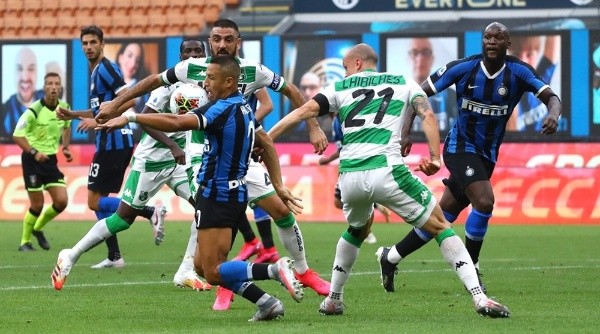 Alexis Sánchez jugó hasta el minuto 62 en el empate 3-3 de Inter ante Sassuolo (Inter)
