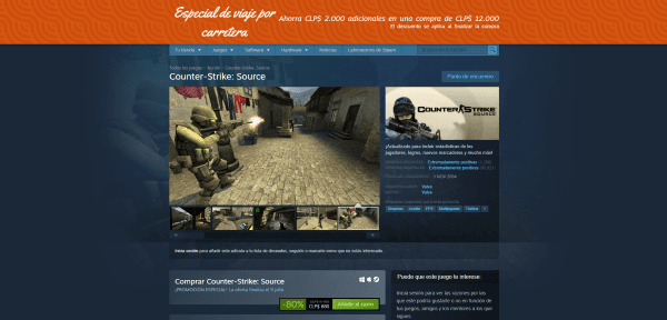Counter-Strike: Source a 880 pesos