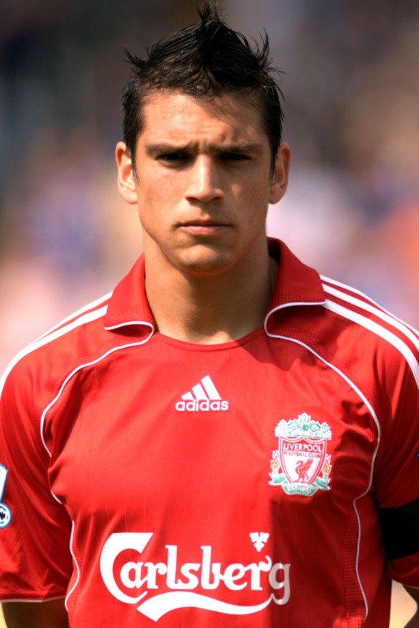 Mark González con la camiseta del Liverpool.
