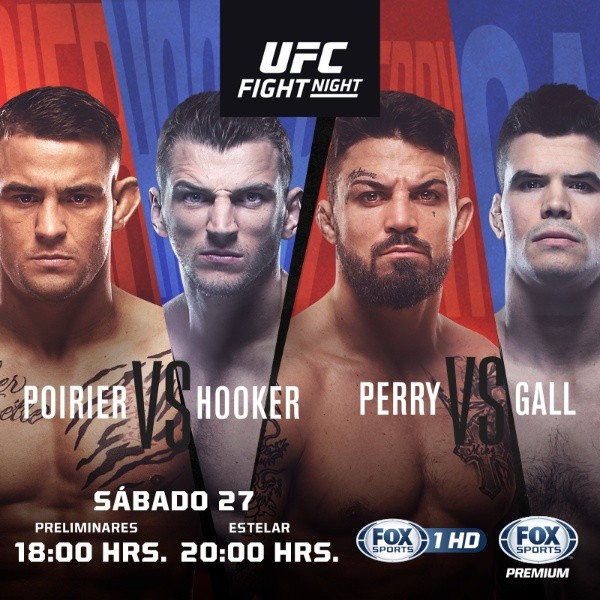 Dustin Poirier contra Dan Hooker y Mike Perry ante Mickey Gall son los dos combates más esperados del UFC Vegas 4.