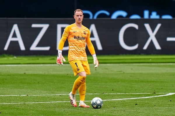 Ter Stegen en el Celta-Barcelona.