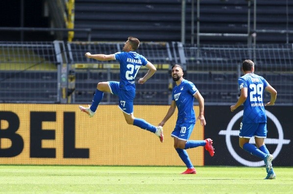 Andrej Kramaric fue la gran figura anotando los cuatro goles del Hoffenheim ante el Borussia Dortmund. Foto: Getty Images