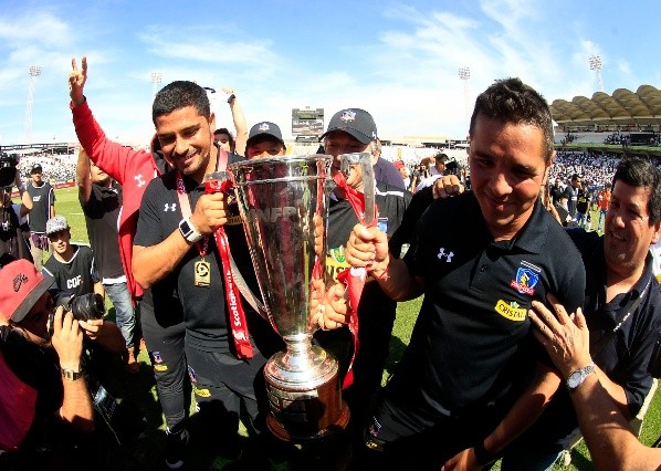 Héctor Tapia y Miguel Riffo alcanzaron el título del Clausura 2014. (FOTO: Agencia Uno)