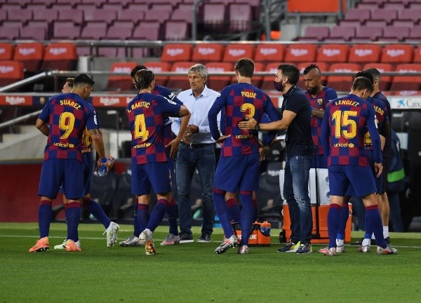 Barcelona y Vidal reciben órdenes de Setién contra Atlético Madrid.