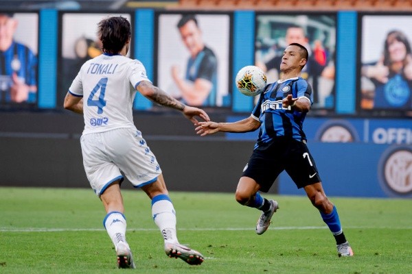 Alexis Sánchez ha hecho uno de sus mejores partidos desde que llegó al Inter de Milán y se afianza como titular. Foto: Getty Images