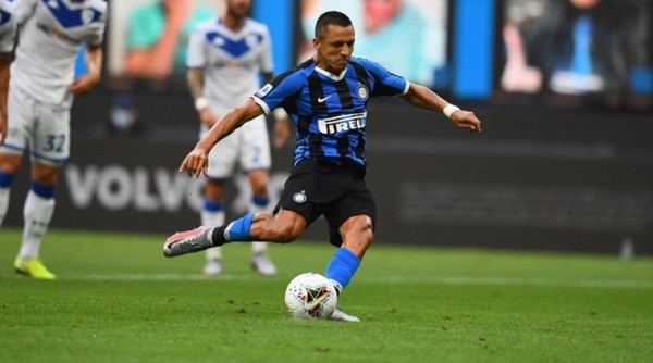 En los últimos encuentros, Alexis Sánchez ha sido la gran figura del Inter de Milán. Pese a ello, no sería titular ante Bologna. Foto: Getty Images