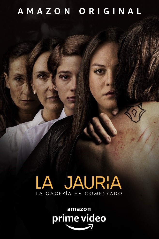 Este es el afiche oficial de La Jauría, la nueva producción de Amazon Prime Video, realizada en nuestro país.
