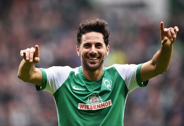 Claudio Pizarro en el Werder Bremen.