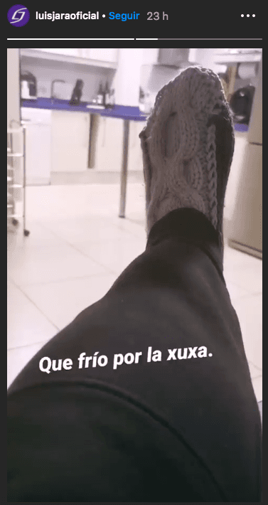 Historia de Luis Jara en Instagram.