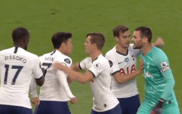 Lloris en contra de Son (Pantallazo)