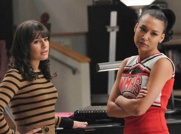 Naya Rivera como &quot;Santana&quot; en &quot;Glee&quot;.