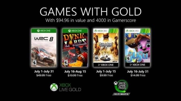 Los videojuegos gratis para los suscritos a Xbox Gold.