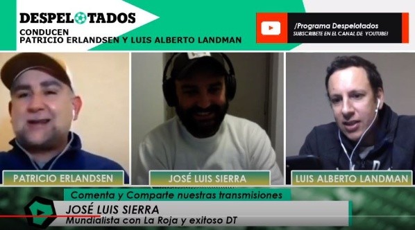 Coto Sierra en el programa Despelotados (Pantallazo)