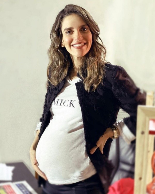 María Luisa Godoy ya muestra un avanzado estado de ebarazo.
