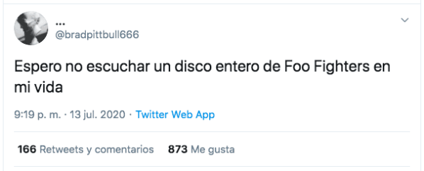 El lapidario mensaje que Andrés Calamaro le dedicó a Foo Fighters.