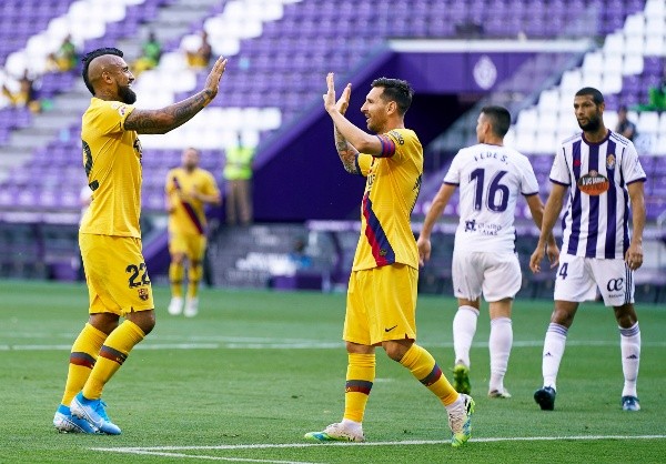 Arturo Vidal es pieza fija en este equipo y viene de marcar el único tanto en la victoria de Barcelona sobre Real Valladolid. (Foto: Gett)