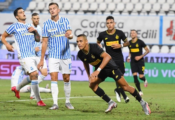 El chileno la rompió el pasado jueves y se postula como el mejor del ataque para enfrentar a los romanos, aunque todo dependerá de Antonio Conte. (Foto: Getty)