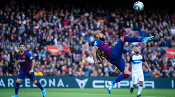 Arturo Vidal during the match between FC Barcelona and Deportivo Alaves, played at the Camp Nou Stadium, corresponding to the week 18 of the Liga Santyander, on 21th December 2019, in Barcelona, Spain. -- (Photo by Urbanandsport/NurPhoto)-Not Released (NR) Editorial Use Only Arturo Vidal during the match between FC Barcelona and Deportivo Alaves, played at the Camp Nou Stadium, corresponding to the week 18 of the Liga Santyander, on 21th December 2019, in Barcelona, Spain. -- (Photo by Urbanandsport/NurPhoto)-Not Released (NR) Editorial Use Only