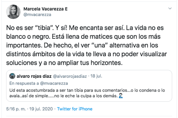 Marcela Vacarezza defiende a José Miguel Viñuela (3).