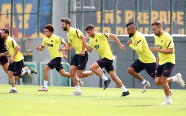 Arturo Vidal y compañía se preparan para la Champions - Barcelona
