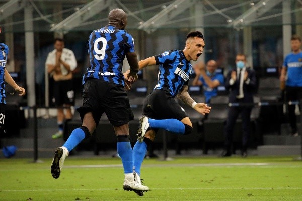 Lautaro Martínez anotó un golazo en Inter ante Napoli - Getty