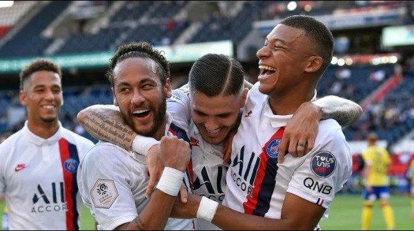 El tridente ofensivo del PSG va con todo por la Champions League