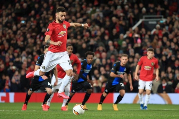 Con Bruno Fernandes el cuadro de Manchester ha estado imparable este año y asoma como candidato a la Europa League. (Foto: Getty)