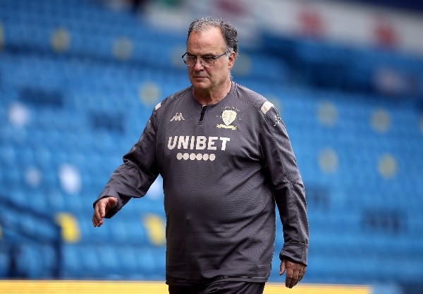 Marcelo Bielsa al mando del Leeds United