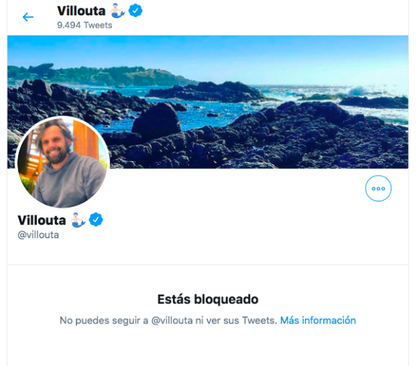 Jose Miguel Villouta te tiene bloqueado.