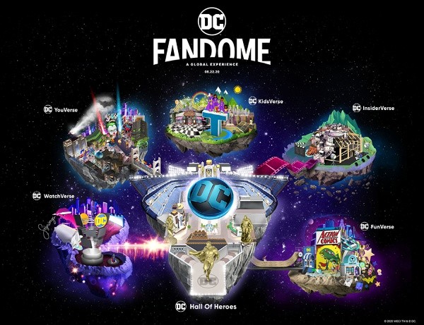 El mapa del evento DC Fandome.