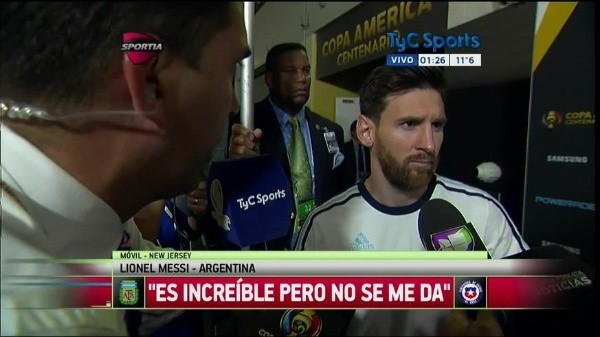 Messi y una declaración que se recuerda hasta el día de hoy. (Foto: TyC)