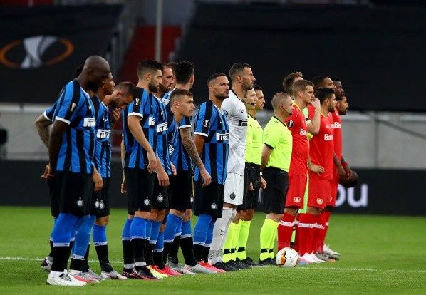 Inter vs. Bayer Leverkusen en Düsseldorf.