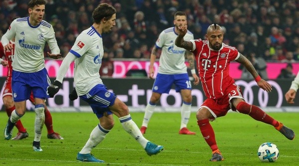 Arturo Vidal está invicto ante León Goretzka a nivel de clubes, cuando se enfrentaron entre Bayern Múnich y Schalke 04 (Getty)
