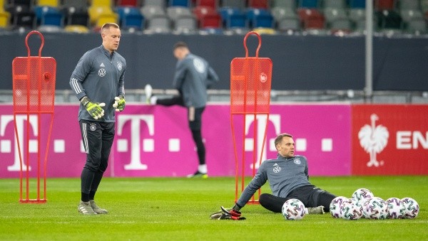 Ter Stegen y Neuer en la selección alemana (Getty Images)