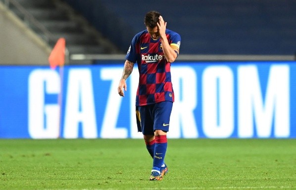 Lionel Messi nuevamente se queda en el camino de Champions League. Barcelona terminó goleado por 8-2 ante Bayern Múnich. Foto: Getty Images