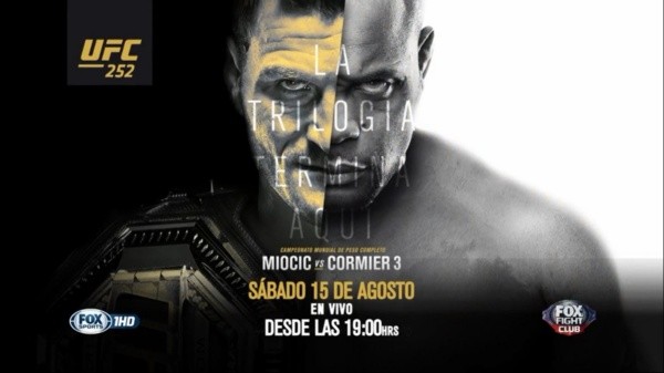 Toda la emoción del UFC 252: Miocic vs. Cormier 3 la podrás vivir este sábado por las pantallas de Fox Sports 1.