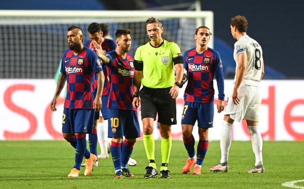 Barcelona abatido frente al Bayern Múnich.