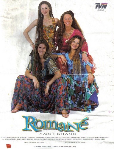 Afiche promocional de &quot;Romané&quot; en su emisión original por las pantallas de TVN.