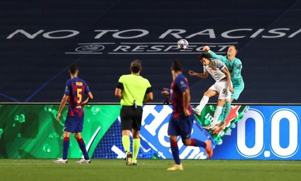 Ter Stegen hizo lo que pudo para evitar que la goleada del Bayern Múnich ante Barcelona fuera menor de lo que pudo ser. Foto: Getty Images