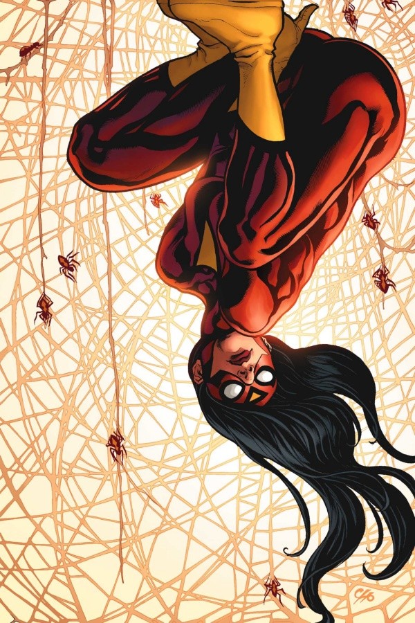 “Spider-Woman” en todo su esplendor.