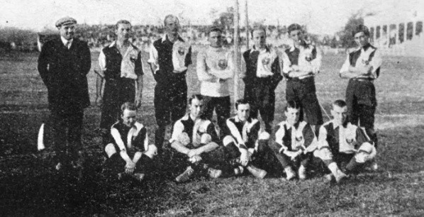 La camiseta de la selección chilena 1910.