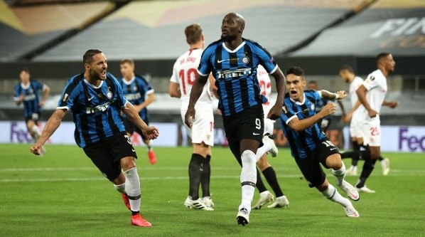 Lukaku fue héroe y villano en la derrota del Inter de Milán ante Sevilla. Foto: Getty Images