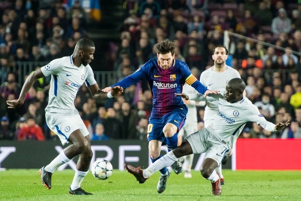 Messi ante el Chelsea (Getty Images)