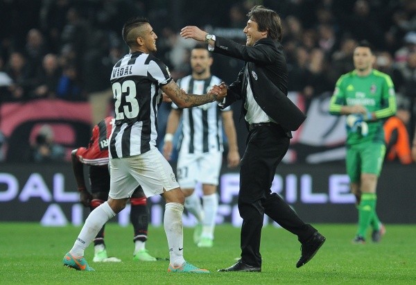Arturo Vidal se reencontrará con Antonio Conte, con quien ya fue campeón de la Serie A en Juventus. Foto: Getty Images