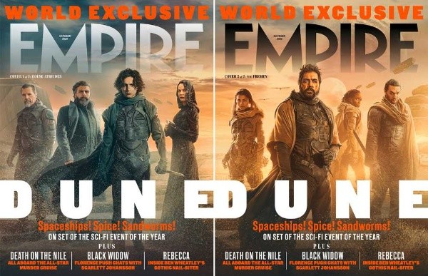 Las portadas de la revista Empire dedicada a &quot;Dune&quot;.